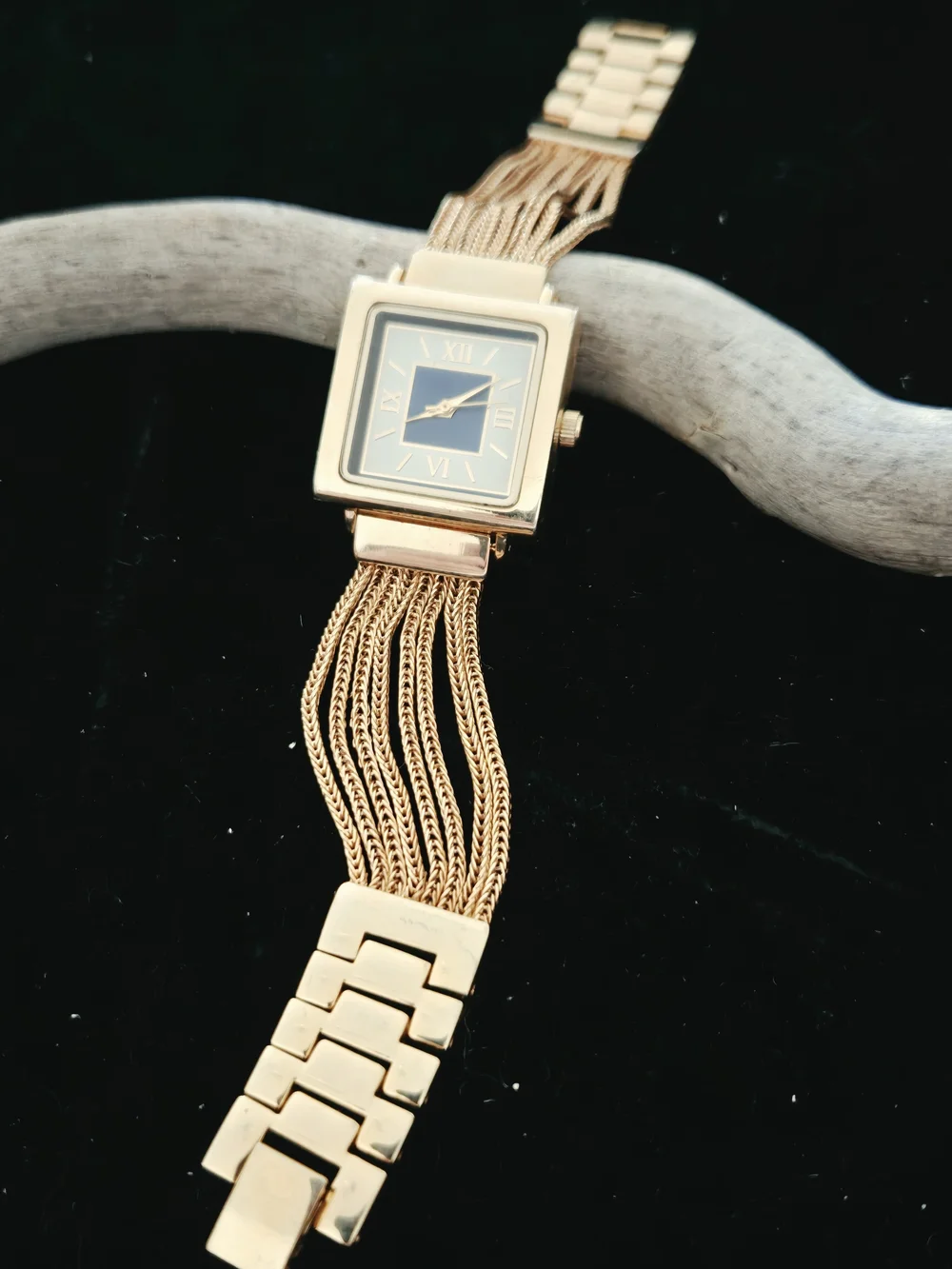 Women's Gold-Tone Square Dial Chico's  Bracelet Watch